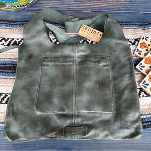 BED STÜ Ariel Handmade Teal Hobo Bag